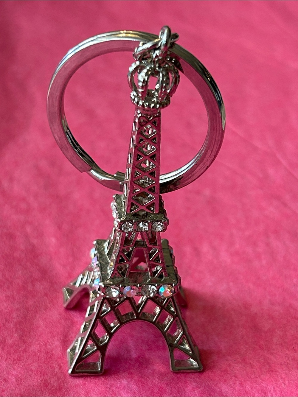 Sparkly Eiffel Tower Keychain